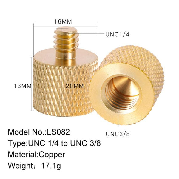 3/8 Inch Female To 1/4 Male Conversion Screws Set Of Two For Audio Video Use Parts & Accessories