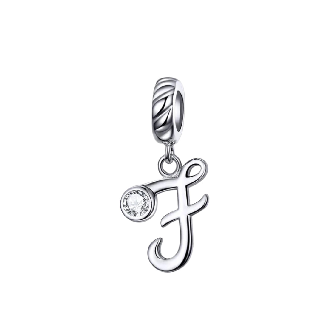 925 Sterling Silver Personalized Letter Pendant For Diy Bracelets And Necklaces Style Charms & Pendants