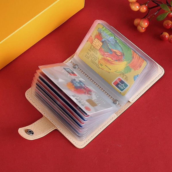 Festive Cartoon Snap Anti Degaussing Card Holder Lucky Change Id Storage Bag Good Luck Business Card Holders