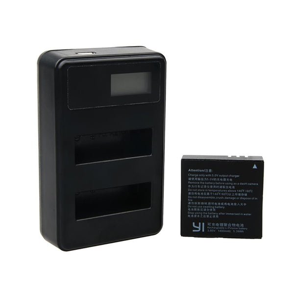 Usb Charger For Xiaoyi 4K Camera With Dual Batteries And Lcd Display Chargers & Cradles