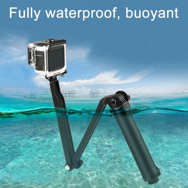 3 In 1 Monopod Tripod Selfie Stick For Gopro Hero12 Portable And Versatile Tripods & Monopods