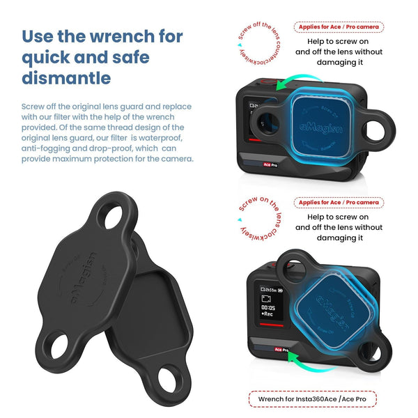 Waterproof Protective Goggles For Sports Camera Magisn Insta360 Ace Cpl Other Camera & Photo Accs