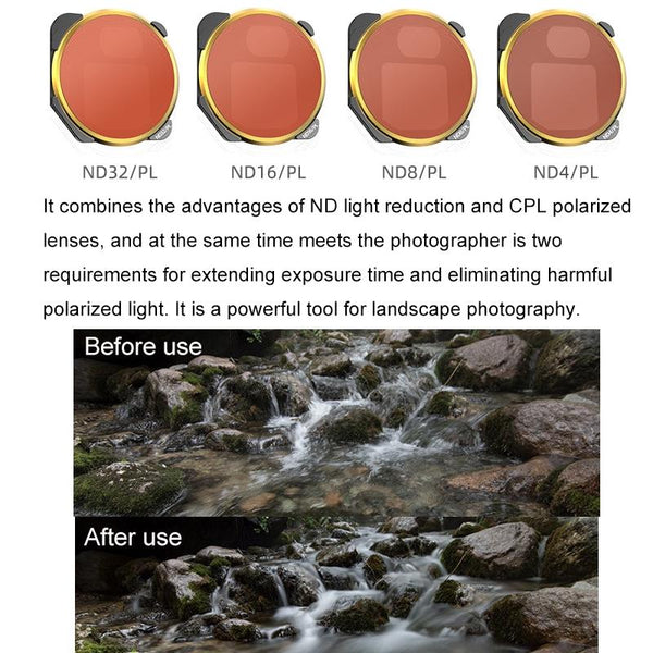 Nd4 / Pl Filter For Mavic 3 M3 Fi330 Style Camera Drone Accessories