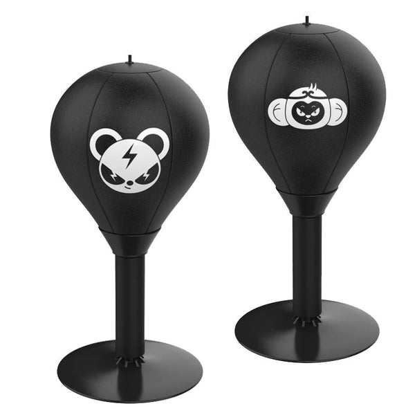 Desktop Speed Ball For Boxing Training Monkey Design + Children Gloves Pump Punching Bags