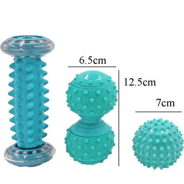 Plantar Fascia Massage Ball Set Green Foot Bottom Bump Peanut 7Cm Tattan Muscle Relaxation Fitness Hand Holding Massagers