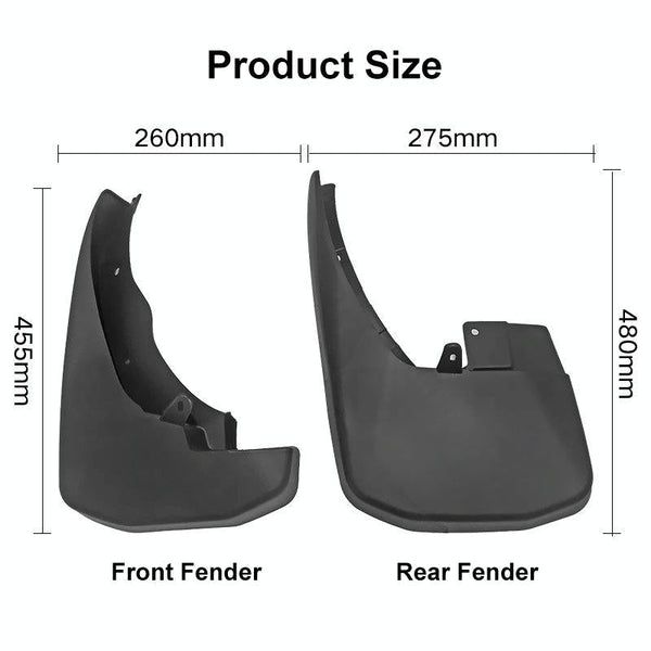 For Nissan Frontier Navarre 2015 2016 4Pcs / Set Car Auto Soft Plastic Splash Flaps Fender Guard Fenders & Mud Guards