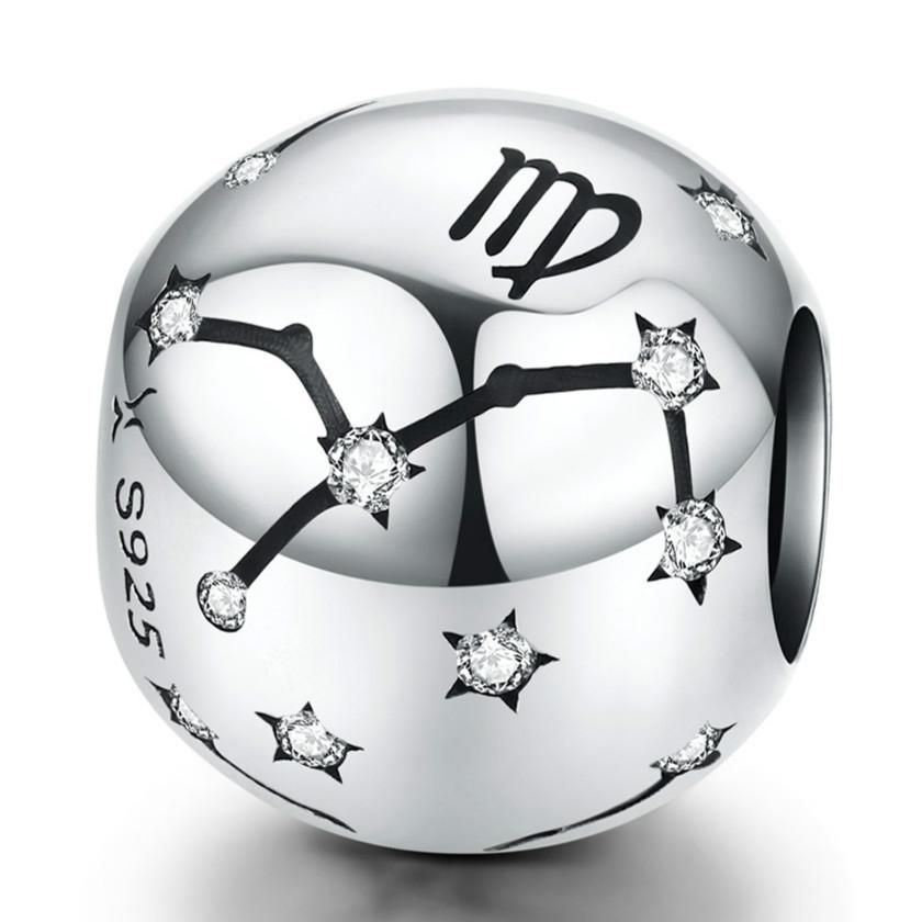 925 Sterling Silver Diy Zodiac Bracelet Beads Virgo Style Charms & Pendants