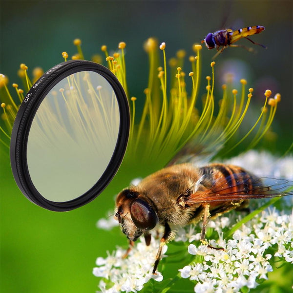 3 In 1 58Mm Round Cpl Lens Filter For Gopro Hero7 / 6 With Cap Camera Drone Accessories