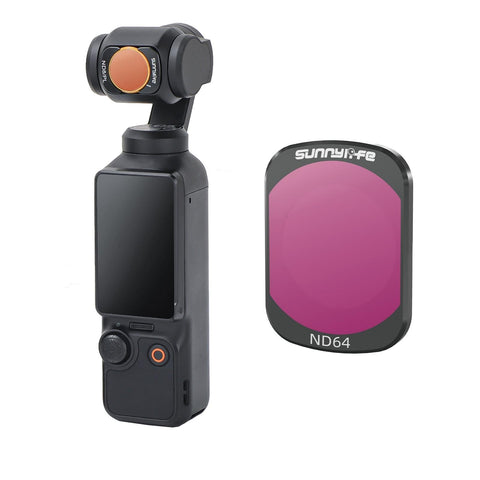 Sunnylife 3 In 1 Nd16 Camera Lens Filter For Dji Osmo Pocket No Gimbal Reset Nd64 Camera Drone Accessories