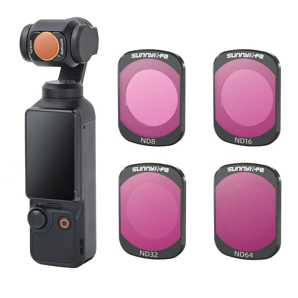 Sunnylife 3 In 1 Nd16 Camera Lens Filter For Dji Osmo Pocket No Gimbal Reset Nd64 Camera Drone Accessories