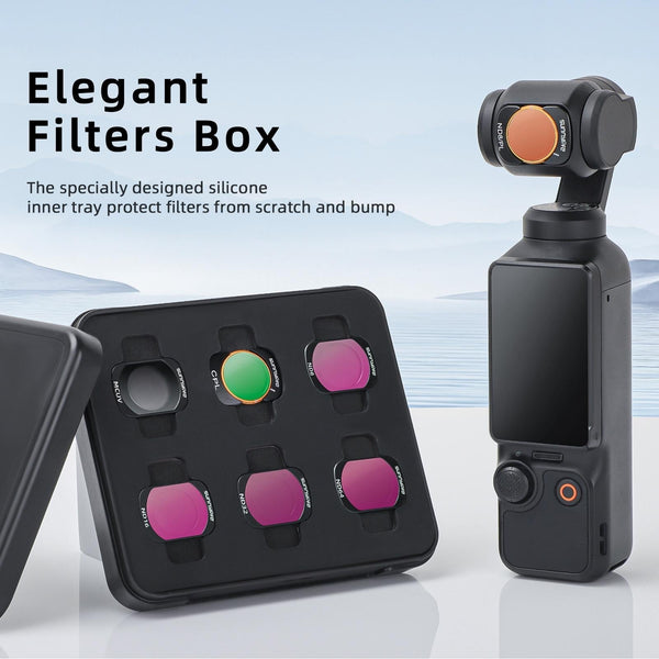 Sunnylife 3 In 1 Nd16 Camera Lens Filter For Dji Osmo Pocket No Gimbal Reset Nd64 Camera Drone Accessories