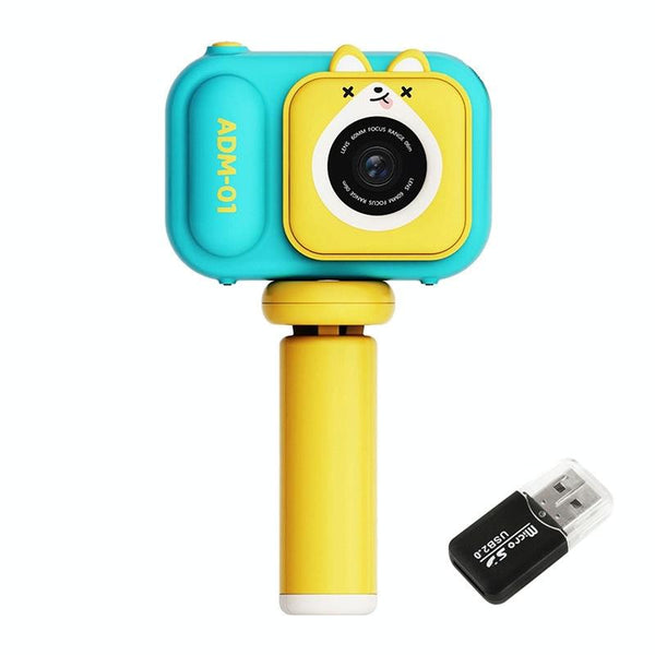 48Mp Dual Lens Kids Digital Camera With 2.4 Ips Screen And 32Gb Tf Card Blue Fox 64G Digital Cameras