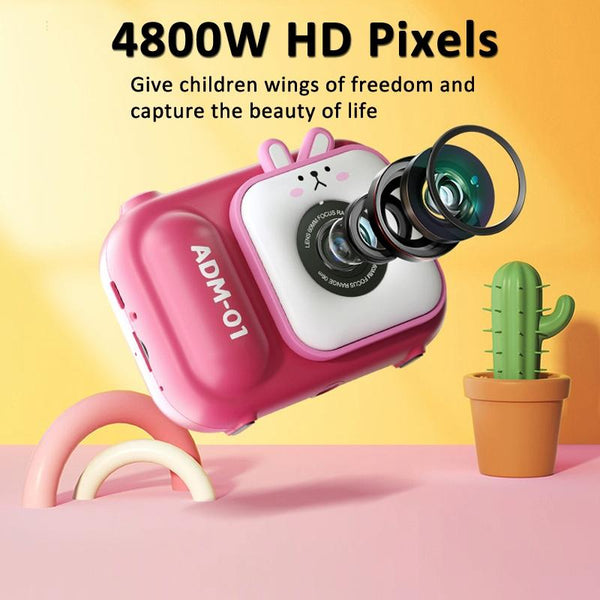 48Mp Dual Lens Kids Digital Camera With 2.4 Ips Screen And 32Gb Tf Card Blue Fox 64G Digital Cameras