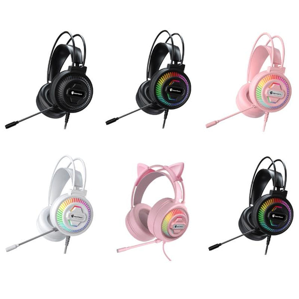 Usb Head Mounted Rgb Headset 7.1 Surround Sound Headsets