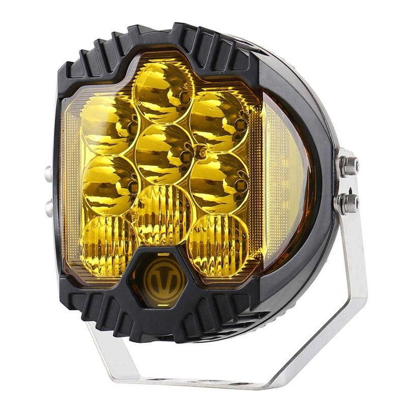 7 Inch Dc12v 30V 8000Lm 6500K 90W Car Led Light On Three Sides Headlight For Jeep Wrangler Gold Led Car Lights