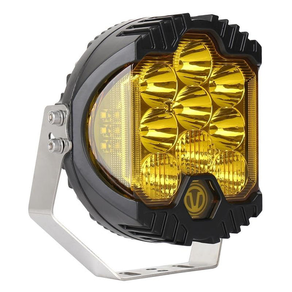 7 Inch Dc12v 30V 8000Lm 6500K 90W Car Led Light On Three Sides Headlight For Jeep Wrangler Gold Led Car Lights