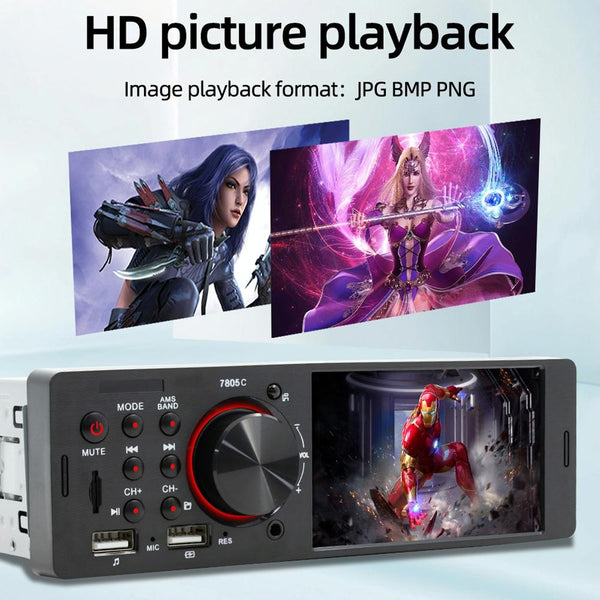 4.1 Inch Touch Screen Car Mp5 Player Fm & Bluetooth Tf Card Remote Control Other Car Audio