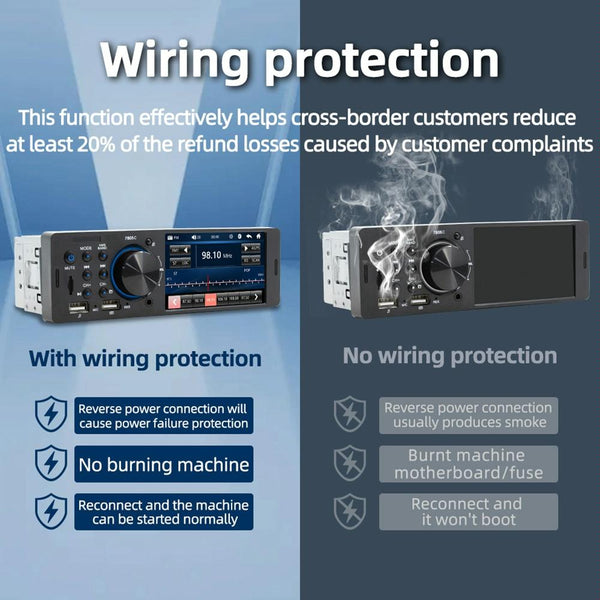 4.1 Inch Touch Screen Car Mp5 Player Fm & Bluetooth Tf Card Remote Control Other Car Audio