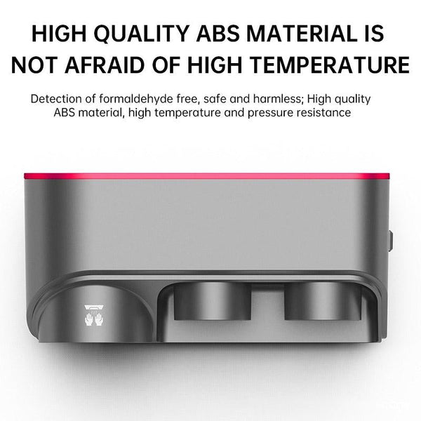 Wall Mounted Hair Dryer Bracket Storage Rack Black Nickel Ordinary Red Bathroom Storage & Organisers