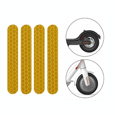 Scooter Mudguard Reflective Stickers For Ninebot Max G30 Yellow Accessories Parts