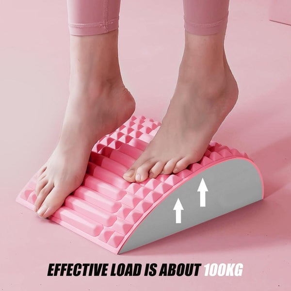 Blue Lumbar Massager For Spinal Stretching And Relaxation Solid Colour Gray Massagers