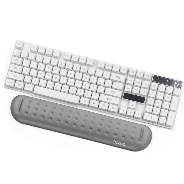 Silicone Memory Cotton Wrist Pad For Keyboard And Mouse Medium Size Gray Mouse Pads & Wrist Rests