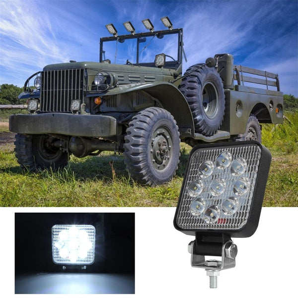 3 Inch 6.3W 6000K Led Square Light 9 Led 10 30V Offroad Truck Car Fog Spotlight Led Car Lights