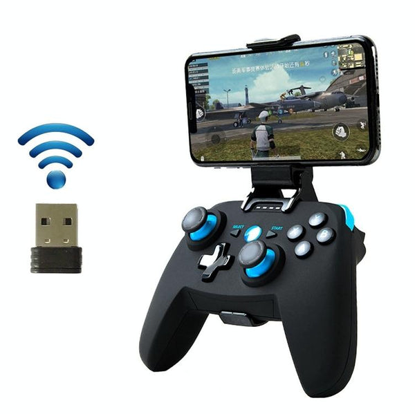 Wireless Game Controller For Android / Ios Pc Ps3 With Bluetooth & 2.4Ghz Includes Handle Bracket Receiver Controllers & Attachments