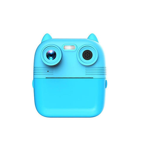 Instant Print Camera With Dual Lens 2.8 Screen For Kids Blue 32G Digital Cameras