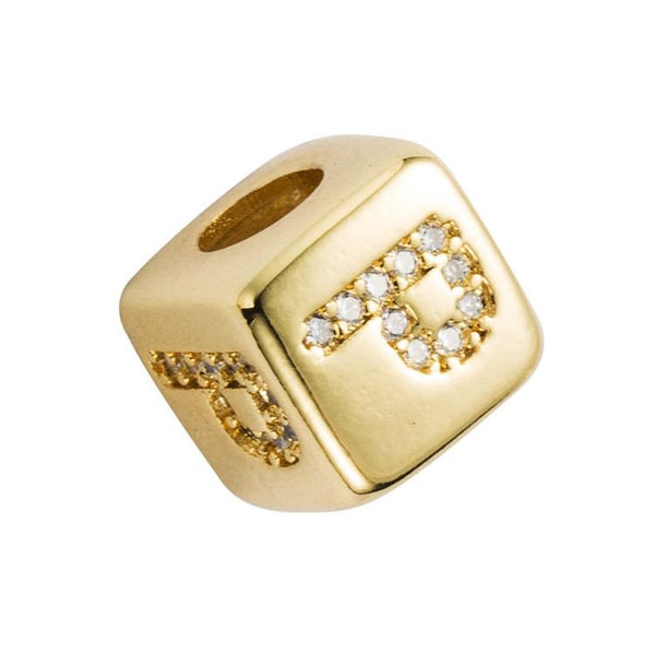 Brass Micro Inlaid Couple Red String Diy Bracelet English Letter Beads Style P Bracelets