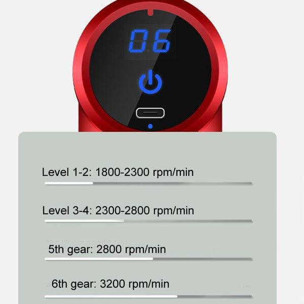 Electric Shock Muscle Massage Gun Mini Black Pocket For Health And Beauty Massagers