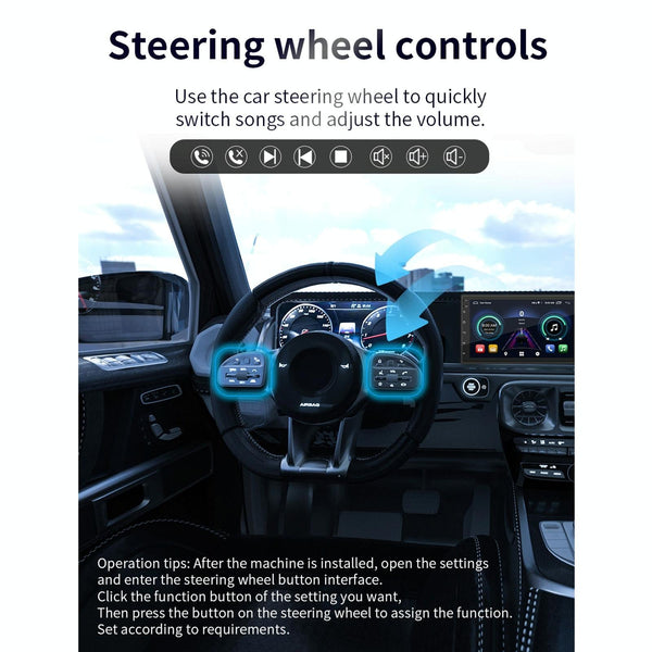 1 Sets Of 7 Inch Ips Car Android Player Locator Technology Navigation Bluetooth Fm Wifi Steering Wheel Control Other Car Video
