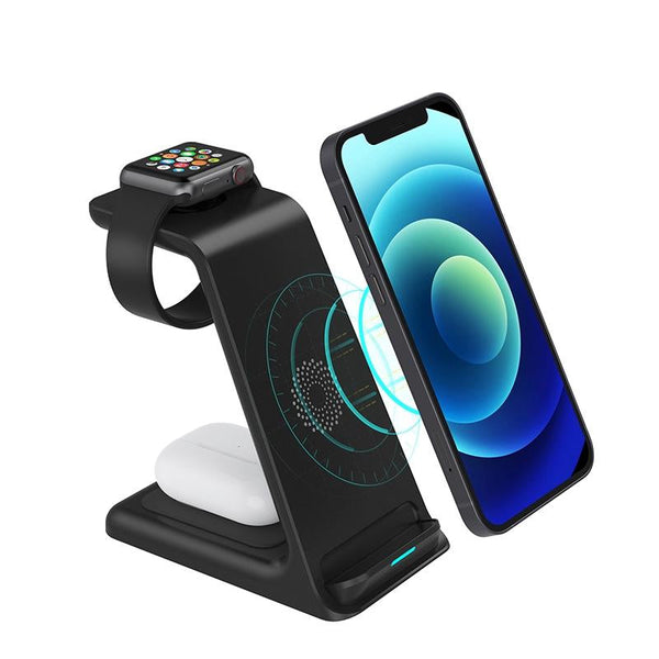 3 In 1 Wireless Charger For Iphone Airpods And Apple Watch Chargers & Docking Stations
