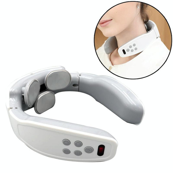 Rechargeable Electric Neck Massager Intelligent Pulse Shock Home Use Massagers
