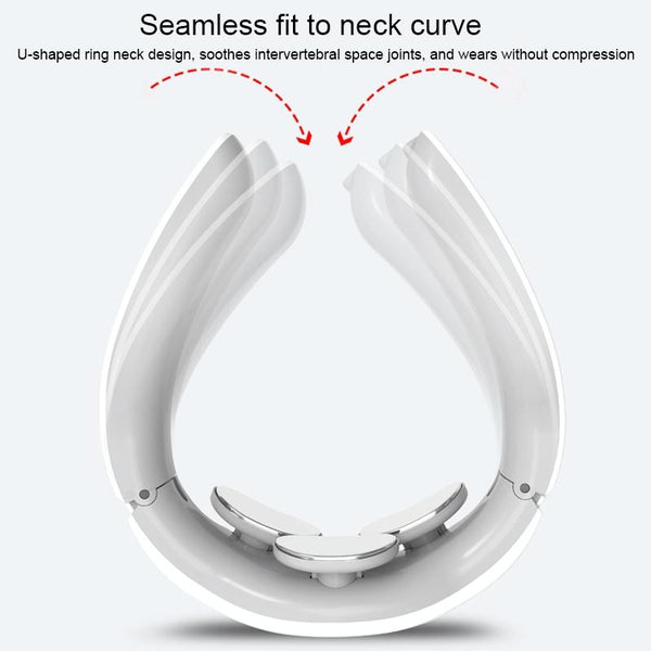 Rechargeable Electric Neck Massager Intelligent Pulse Shock Home Use Massagers