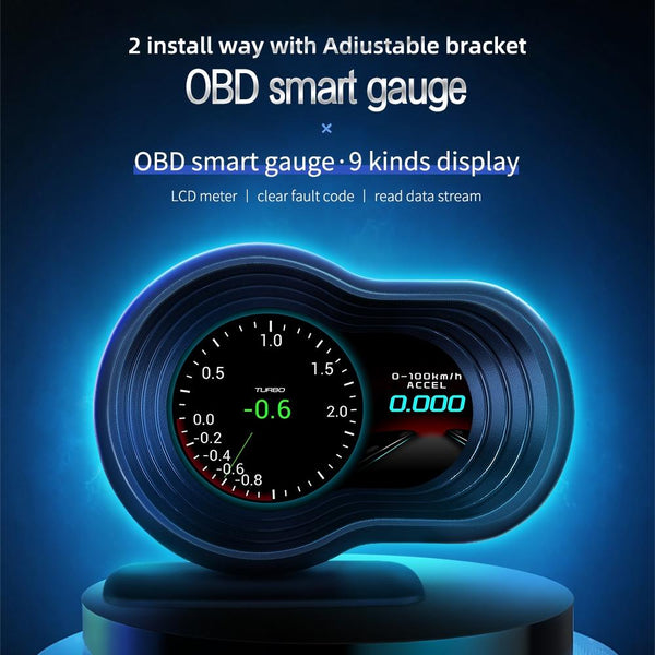 Car Hud Display Speed Water Temp Voltag Other Instruments & Gauges