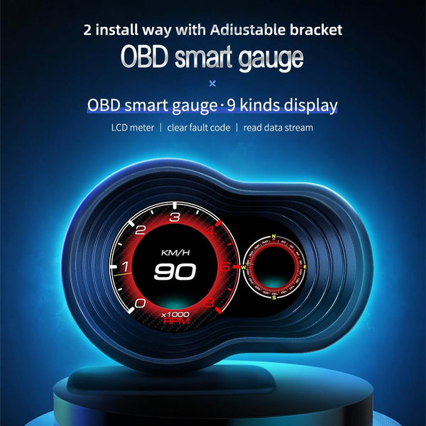 Car Hud Display Speed Water Temp Voltag Other Instruments & Gauges