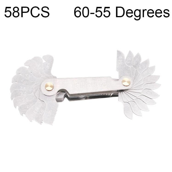 Stainless Steel Thread Gauge 58 Pcs Metric & British 60 Degree & 55 Degree Other Test & Measurement