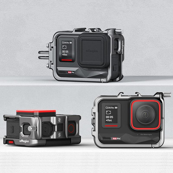 Metal Rabbit Cage Protective Frame For Insta360 Ace And Amagisn Audio Video Camera Cases Bags & Covers