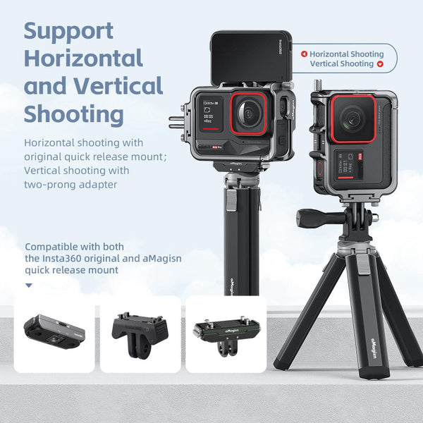 Metal Rabbit Cage Protective Frame For Insta360 Ace And Amagisn Audio Video Camera Cases Bags & Covers