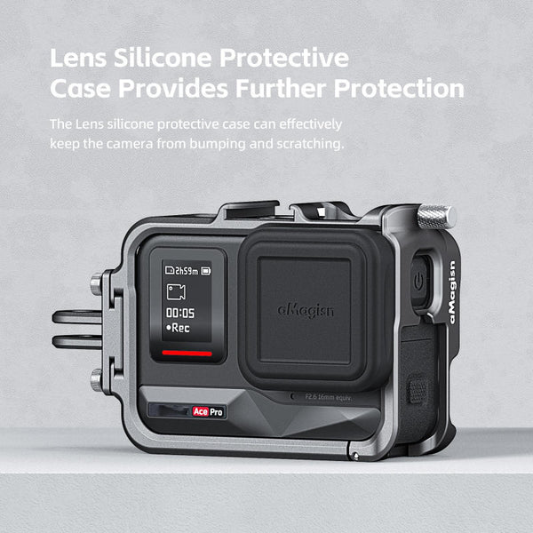 Metal Rabbit Cage Protective Frame For Insta360 Ace And Amagisn Audio Video Camera Cases Bags & Covers