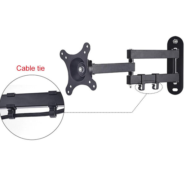 Universal Rotatable Retractable Monitor Wall Mount 14 27 Inch Monitor Mounts & Stands