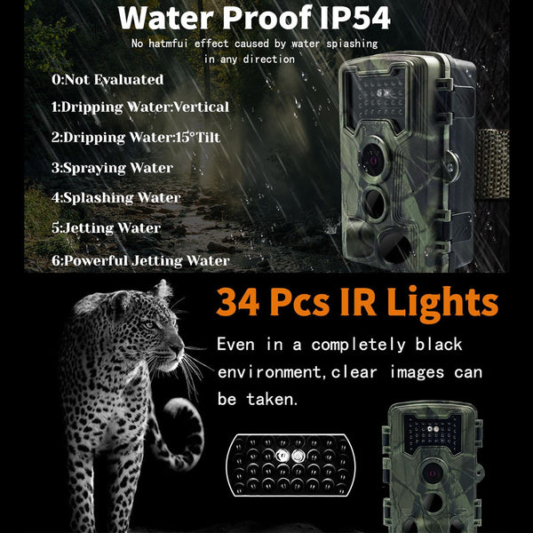 2 Lcd Infrared Trail Camera With Night Vision For Wildlife Digital Cameras