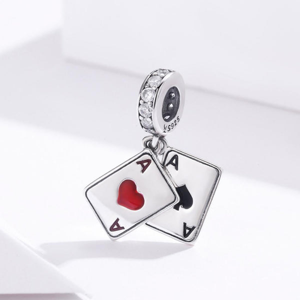 925 Sterling Silver Red Heart Pendant For Diy Bracelet Or Necklace Charms & Pendants