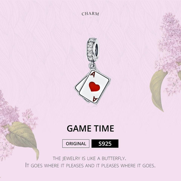 925 Sterling Silver Red Heart Pendant For Diy Bracelet Or Necklace Charms & Pendants