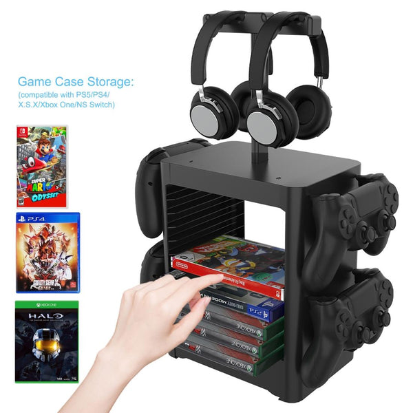 Ps5 / Xsx Game Disc & Headphone Storage Rack Mounts & Holders