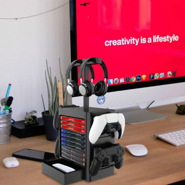 Ps5 / Xsx Game Disc & Headphone Storage Rack Mounts & Holders