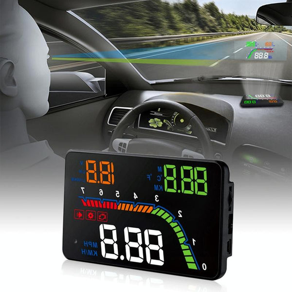 4 Inch Obd2 Head Up Display Car Speed Revolving Fuel Consumption Fault Code Detection & Elimination Other Instruments & Gauges