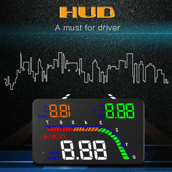 4 Inch Obd2 Head Up Display Car Speed Revolving Fuel Consumption Fault Code Detection & Elimination Other Instruments & Gauges