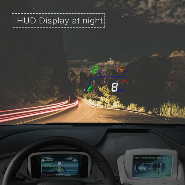 4 Inch Obd2 Head Up Display Car Speed Revolving Fuel Consumption Fault Code Detection & Elimination Other Instruments & Gauges